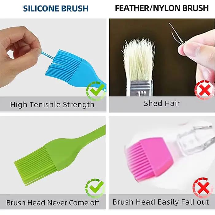 LMETJMA – brosse à badigeonner en Silicone, mise à niveau, brosse à pâtisserie résistante à la chale