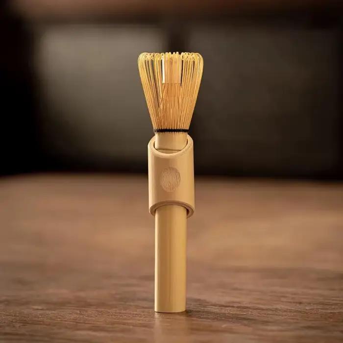 Fouet Matcha avec manche Long, brosse à poudre Matcha, accessoire de cérémonie Matcha, fouet à thé e