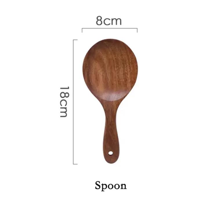 Ensembles d'outils de cuisine, cuillères de cuisine en bois, ensemble d'outils, ustensiles de cuisin