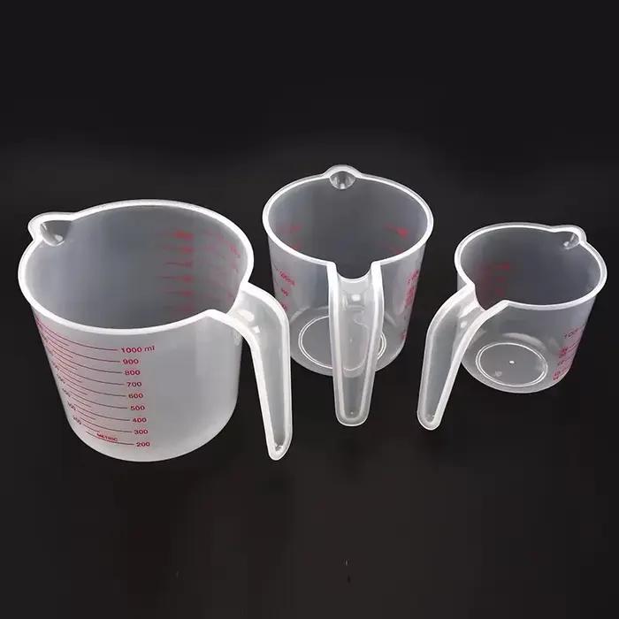 Tasses à mesurer les liquides de cuisson, 3 pièces, tasse à échelle en PVC, bécher de Volume en plas