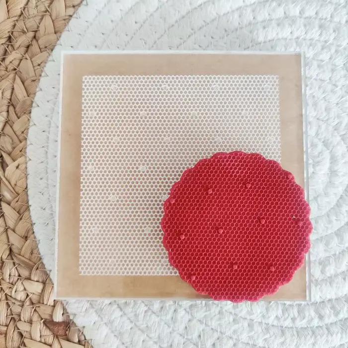 Nouveau modèle de gâteau en dentelle à pois PMMA, cadre ondulé texturé, coupe-crêpes sucrée pour bis