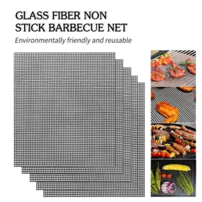 Tapis de gril en maille antiadhésive réutilisable pour Barbecue, facile à nettoyer, fonctionne sur l