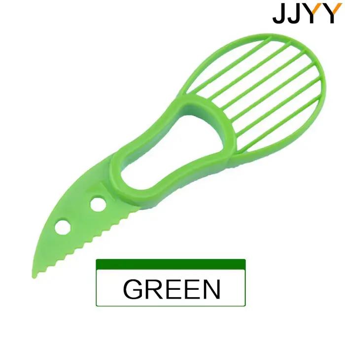 JJYY 3 en 1 trancheuse d'avocat karité corer beurre éplucheur de fruits coupe séparateur de pulpe co