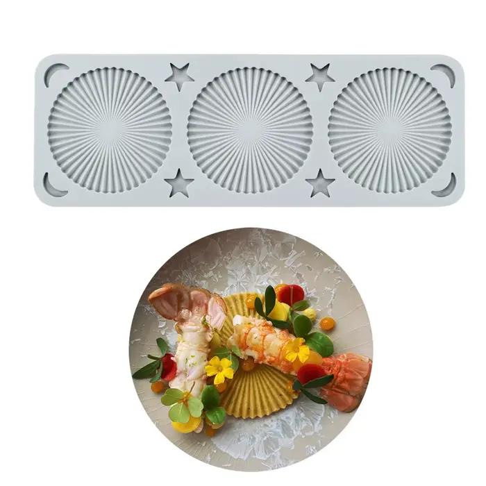 Moule à gâteau en Silicone en dentelle, 23 styles, feuille, fleur, motifs ronds, outil de décoration