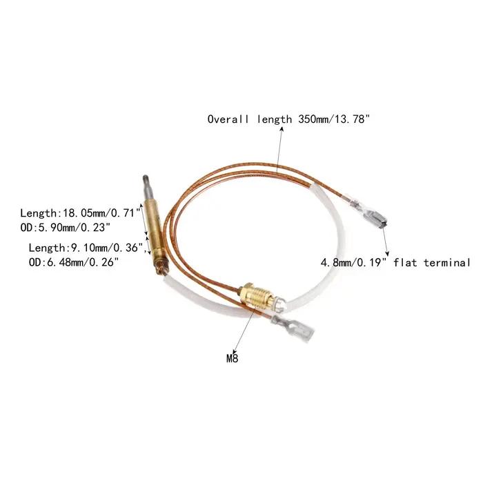 Thermocouple universel de type rainure avec interrupteur anti-chute, gril extérieur, pièce thermocou