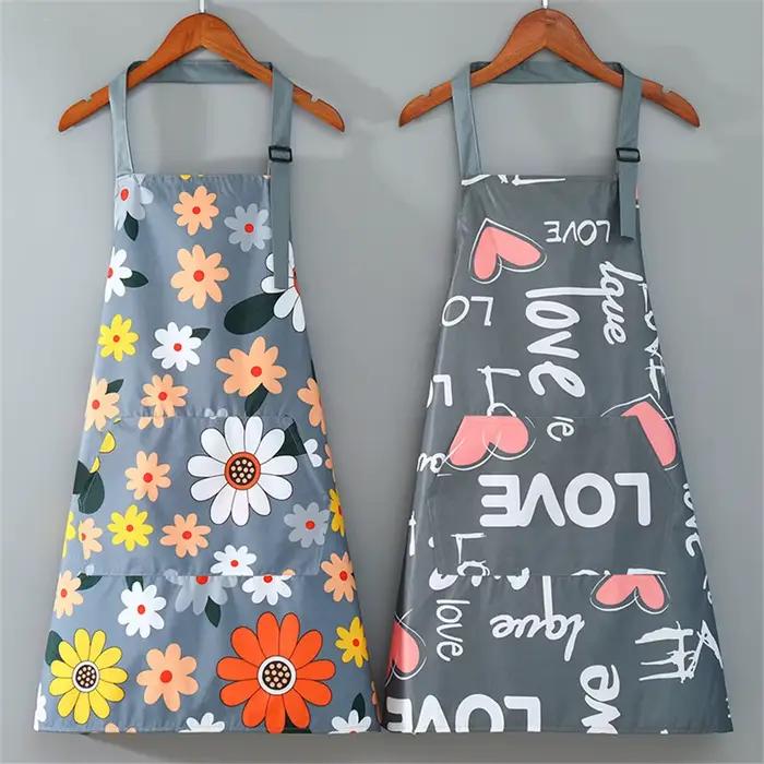 Tablier de cuisine étanche à l'huile pour femmes, enfants, hommes, accessoires de cuisson de café po