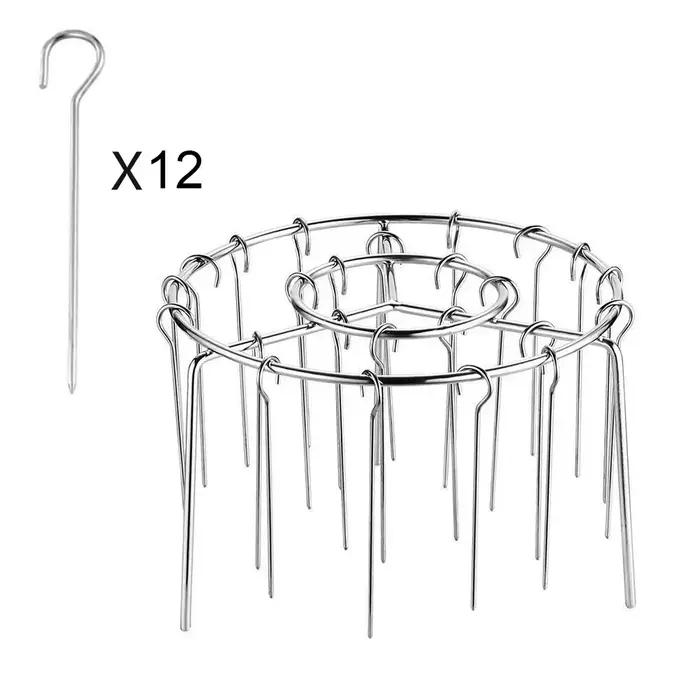 Support de gril Vertical en acier inoxydable, support de brochette détachable, aiguille de cuisson 1