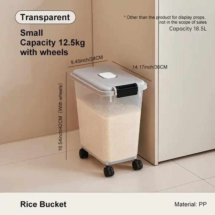 Accessoires de cuisine UFORU, organisateur de stockage de riz, seau à riz hermétique de qualité alim