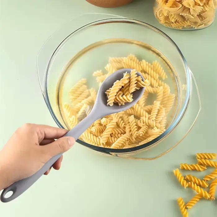 Louche à soupe en Silicone à Long manche, passoire, nouilles Ramen, cuillères à soupe, cuillère à sa
