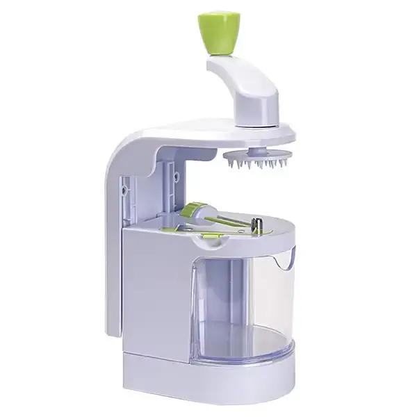 Spiralizeur de légumes 4 en 1, lame rotative, machine à nouilles de Zucchini avec ventouse, coupe-lé