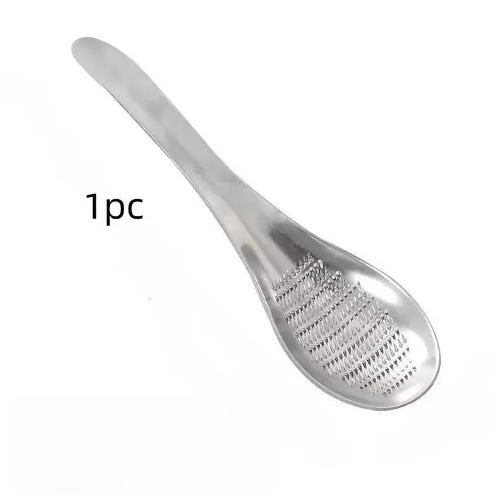 Cuillère de broyeur de râpe de légumes de racine de Fruits de gingembre d'ail d'acier inoxydable pou