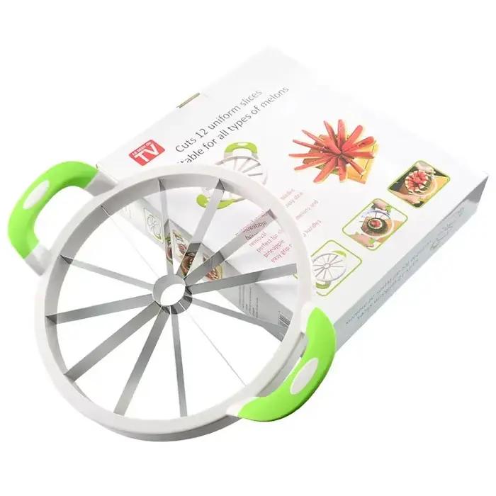 Trancheuse de cuisine en acier inoxydable, coupe-melon créatif, outils pratiques, coupe-fruits
