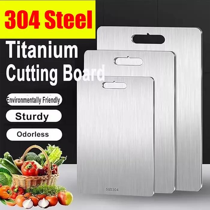 Tablettes De Coupe Pour Cuisine En Acier Inoxydable 304 Antidérapantes Épaisses Double Face De Grade