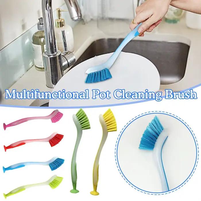 Brosse de nettoyage de casseroles multifonctionnelle, brosse verticale pour la vaisselle, Type vento