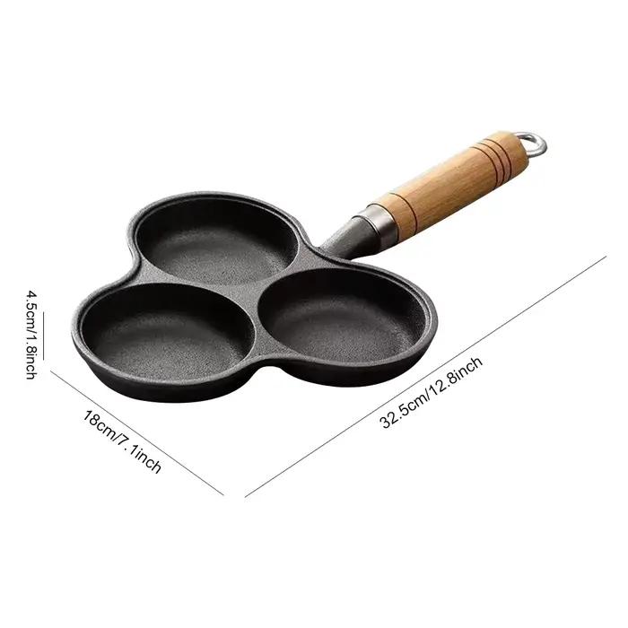 Poêle à frire épaisse en fonte pour petit déjeuner, gril, marmite à œufs, poêle à Steak, crêpes aux