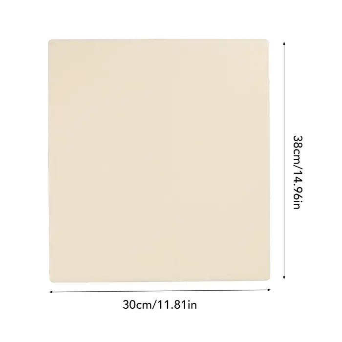 Pierre à pizza rectangulaire 12x15 pouces, distribution uniforme de la chaleur, facile à nettoyer, p