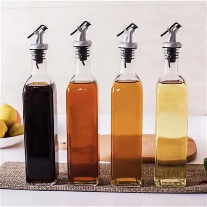 Pot d'huile en plastique anti-fuite, 150ML/250ML/500ML, assaisonnement de cuisine, Sauce soja, vinai