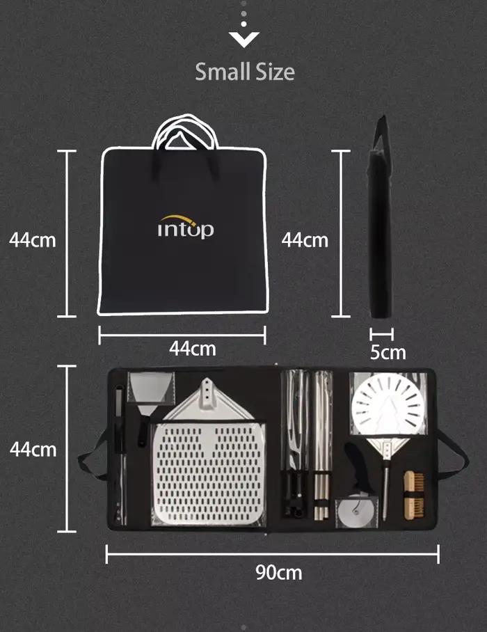 Ensemble d'accessoires pour pizza, pelle à pizza, cuillère, pelle à pizza carrée, kit d'outils à piz