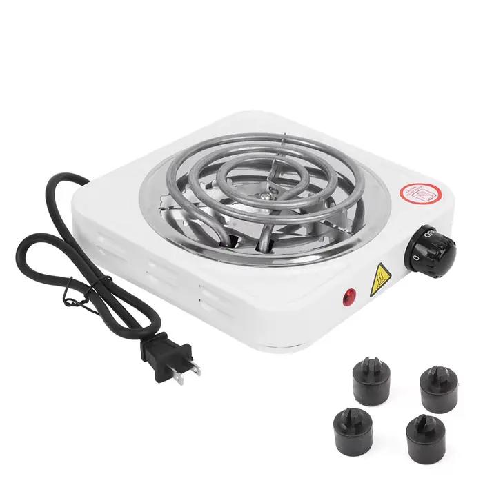Réchaud électrique portable 110V 1000W en acier inoxydable à tube unique, réchaud électrique domesti