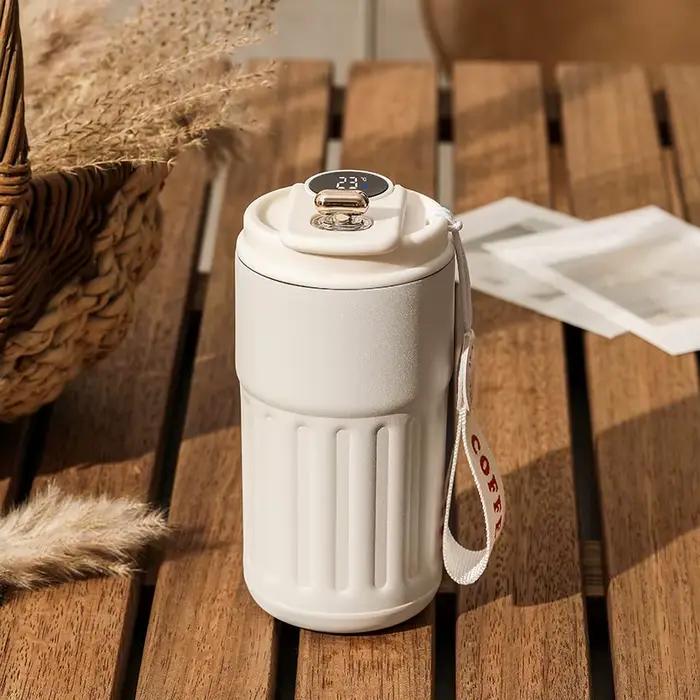 Tasse à café avec affichage de la température LED 450 ml, tasse thermique pour garder au chaud et au