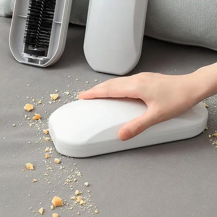Brosse à poussière en plastique pour tapis et table de chevet, balayeuse de miettes, nettoyeur de pe
