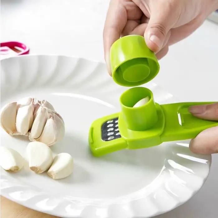 Mini broyeur d'ail créatif, presse-ail de cuisine, purée d'ail manuelle, Gadgets de cuisine verts, 1
