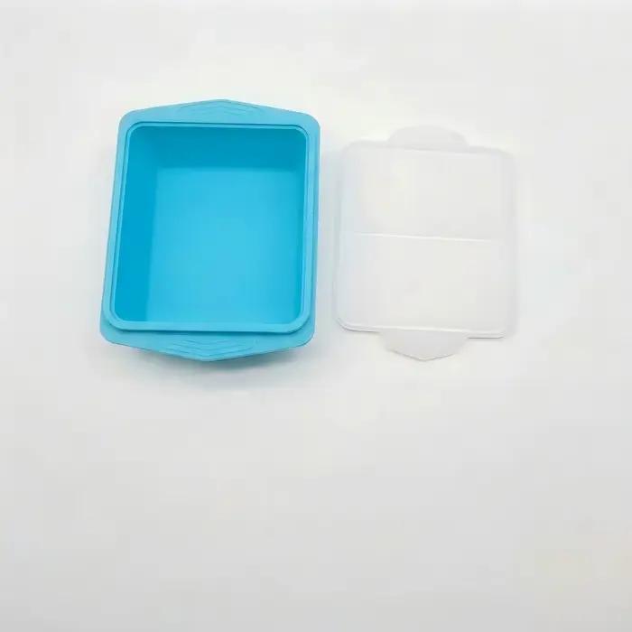 Bac de congélation en silicone avec couvercle, moule de conservation pour soupes, étanche et sans BP