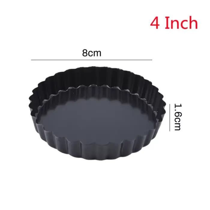 Outil de cuisson moules à gâteaux antiadhésifs en acier au carbone rond tarte Quiche casseroles fond