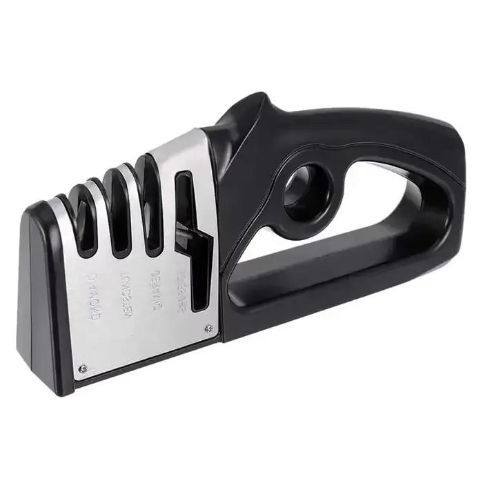Outil d'affûtage de couteaux multifonctionnel, lame en acier inoxydable, affûteur rapide, portable,