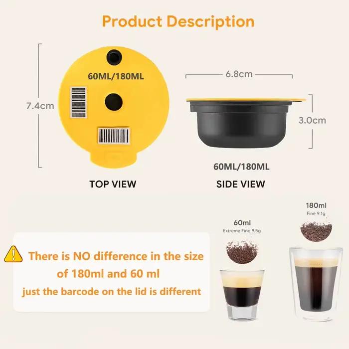 ICafilas pour BOSCH-s Machine Tassimo dosettes réutilisables filtres à capsules de café tasse à caps