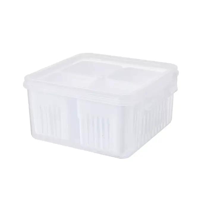 Boîte de stockage des aliments à 4/6 grilles, avec couvercles, cuisine, viande, oignon, gingembre, a