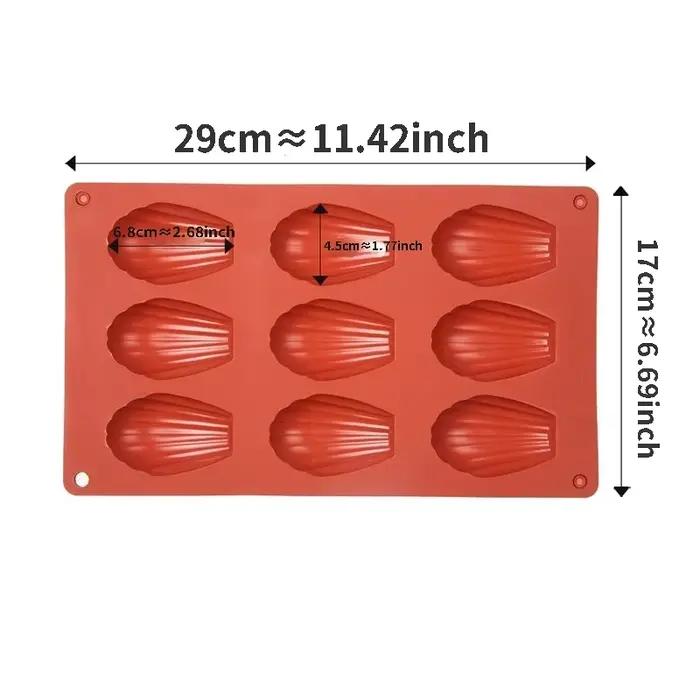 Moule à gâteau en Silicone Madeleine, pour poêle à pâtisserie antiadhésive, accessoires pour moules