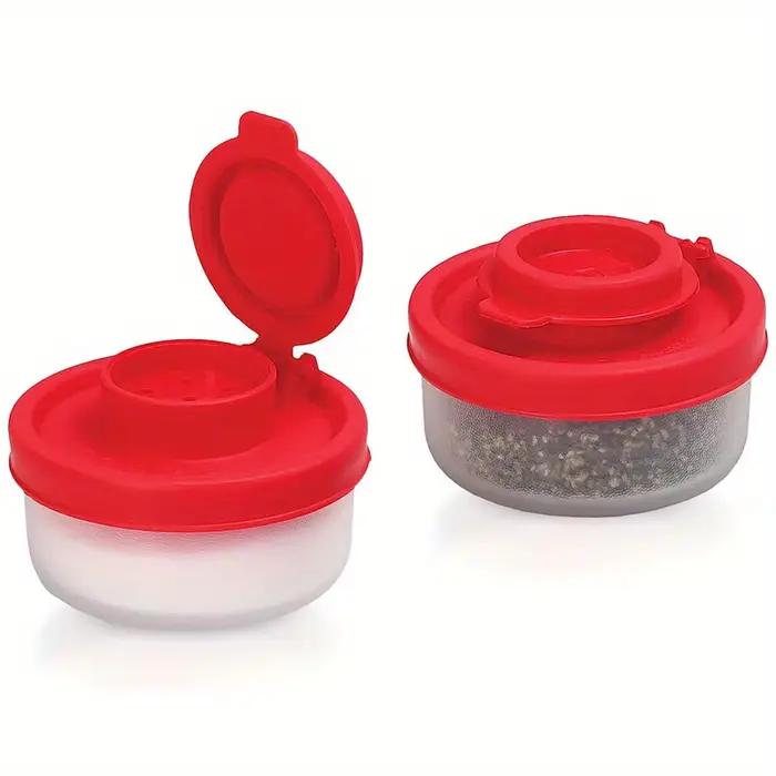 Mini salière et poivrière de voyage en plastique, hermétique, pour pique-nique, cuisine extérieure,