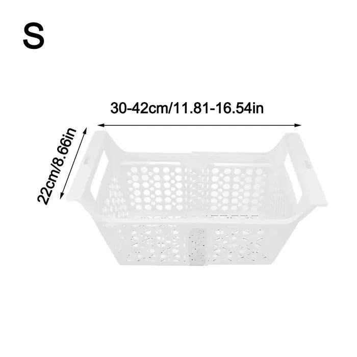 Nouveau panier de congélateur à double porte, sans odeur, rétractable, en ABS épaissi, organisateur