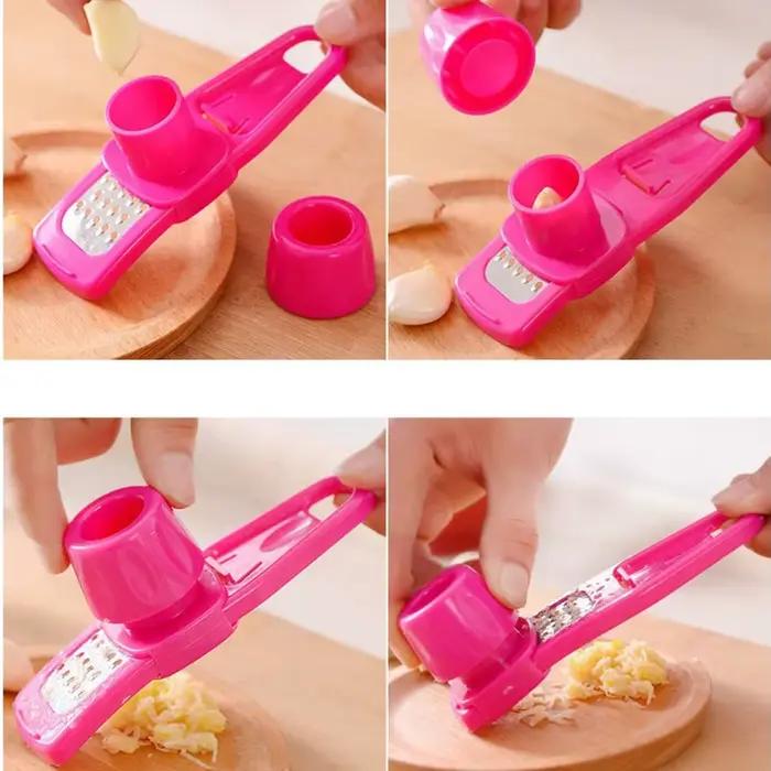 Mini broyeur d'ail créatif, presse-ail de cuisine, purée d'ail manuelle, Gadgets de cuisine verts, 1