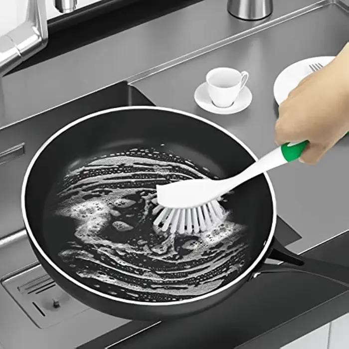 Brosse à vaisselle avec poignée, 1 pièce, brosses à récurer de cuisine pour nettoyer l'épurateur de