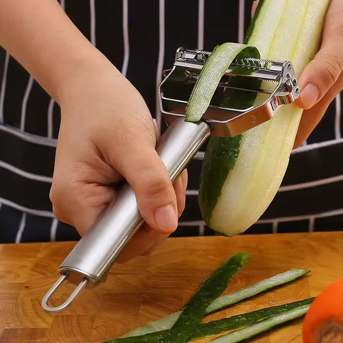Éplucheur de fruits et légumes de cuisine multifonctionnel, trancheur de pommes de terre Durable en