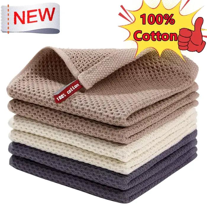 Nouveau 100% coton torchon Ultra doux absorbant serviette de cuisine chiffon de nettoyage ménager ou