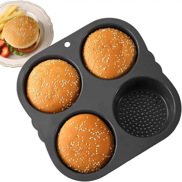 Moule à pain en silicone, pour la préparation de mini-gâteaux et de pains, particulièrement adapté à