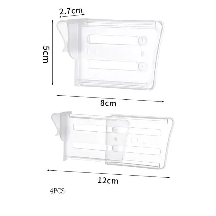 Séparateur de rangement pour réfrigérateur, 4 pièces, cloison de rangement pour porte latérale, défl