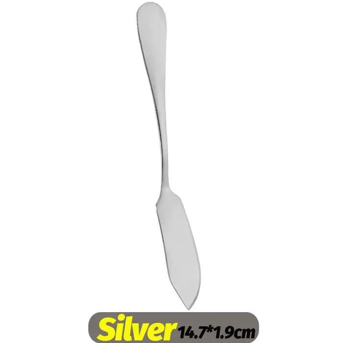 Nouveau couteau à beurre en acier inoxydable, coupe-poisson Portable pour fromage, pain, confiture,