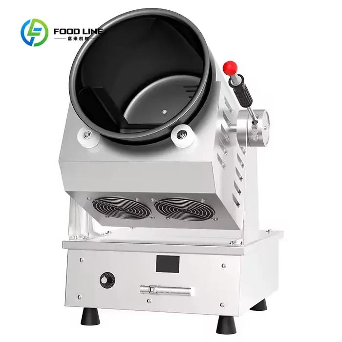 Robot de cuisine commercial personnalisé, friteuse automatique électrique, wok à agitation, meilleur