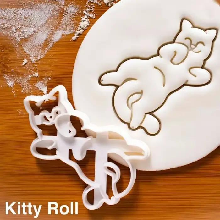 3D bricolage mignon emporte-pièces moule chat Kitty 3D type de biscuit moule à pâtisserie pour la cu