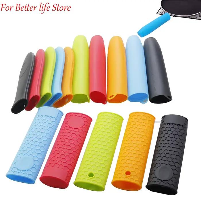 1 pièces couvercle de poignée de Pot en Silicone couvercle d'isolation outils de cuisine couvercle d