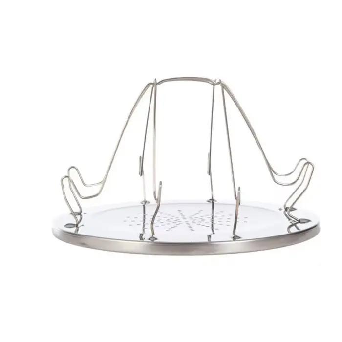 Grille à pain grillable en acier inoxydable durable, amovible, pliable, pour le camping, anti-rouill