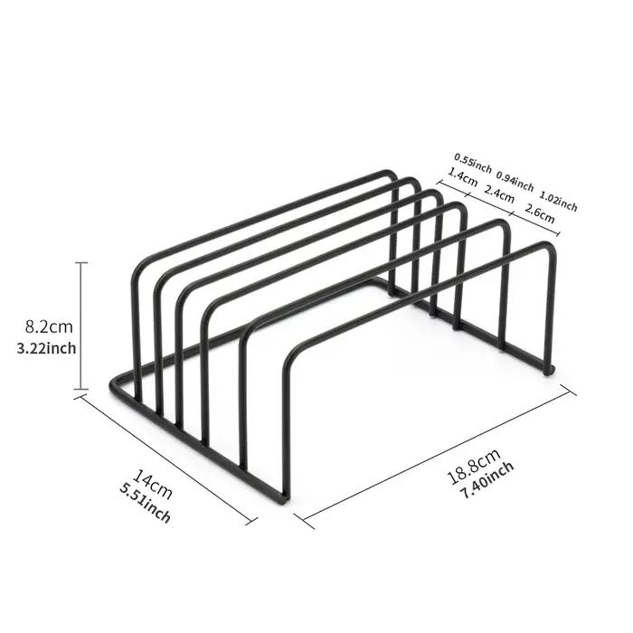 Support organisateur de planche à découper de cuisine, support métallique à 5 niveaux pour planches