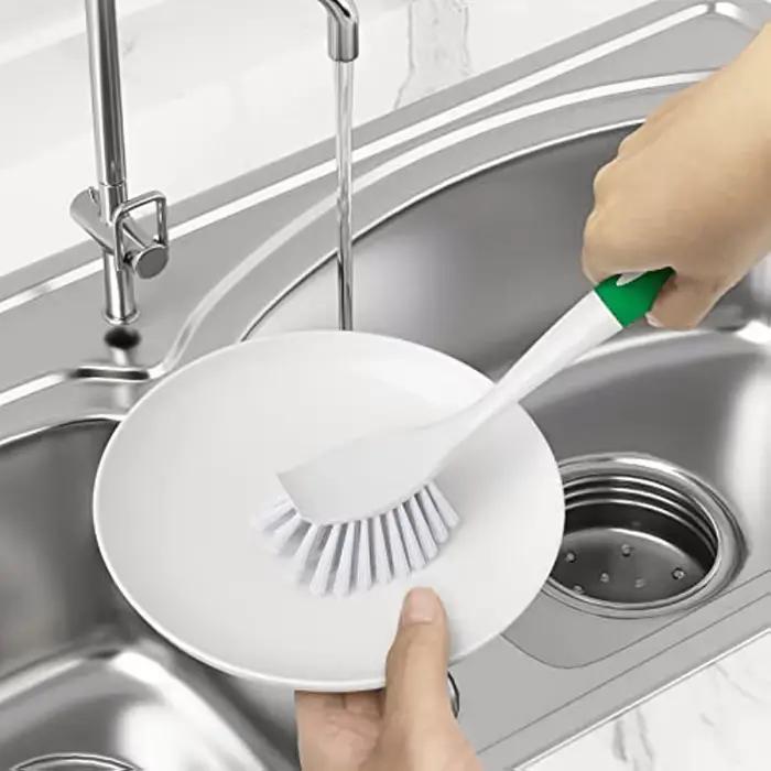 Brosse à vaisselle avec poignée, 1 pièce, brosses à récurer de cuisine pour nettoyer l'épurateur de
