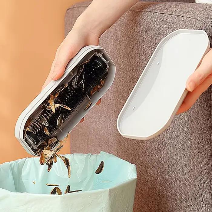 Brosse à poussière en plastique pour tapis et table de chevet, balayeuse de miettes, nettoyeur de pe