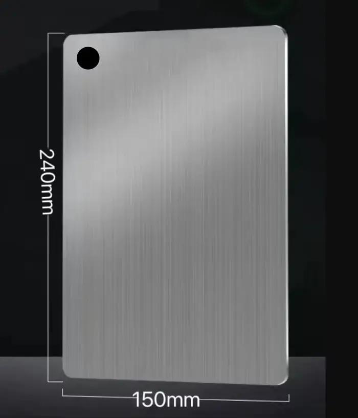 Planche à découper Double face en acier inoxydable, planche de cuisson épaisse pour la cuisine, pour