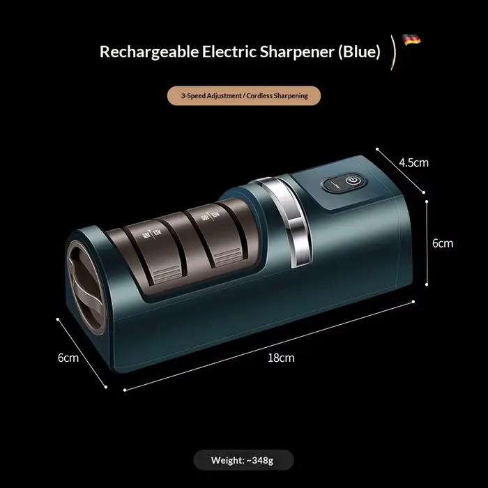 Aiguiseur de couteaux électrique sans fil rechargeable, multifonctionnel, compact, outil d'affûtage